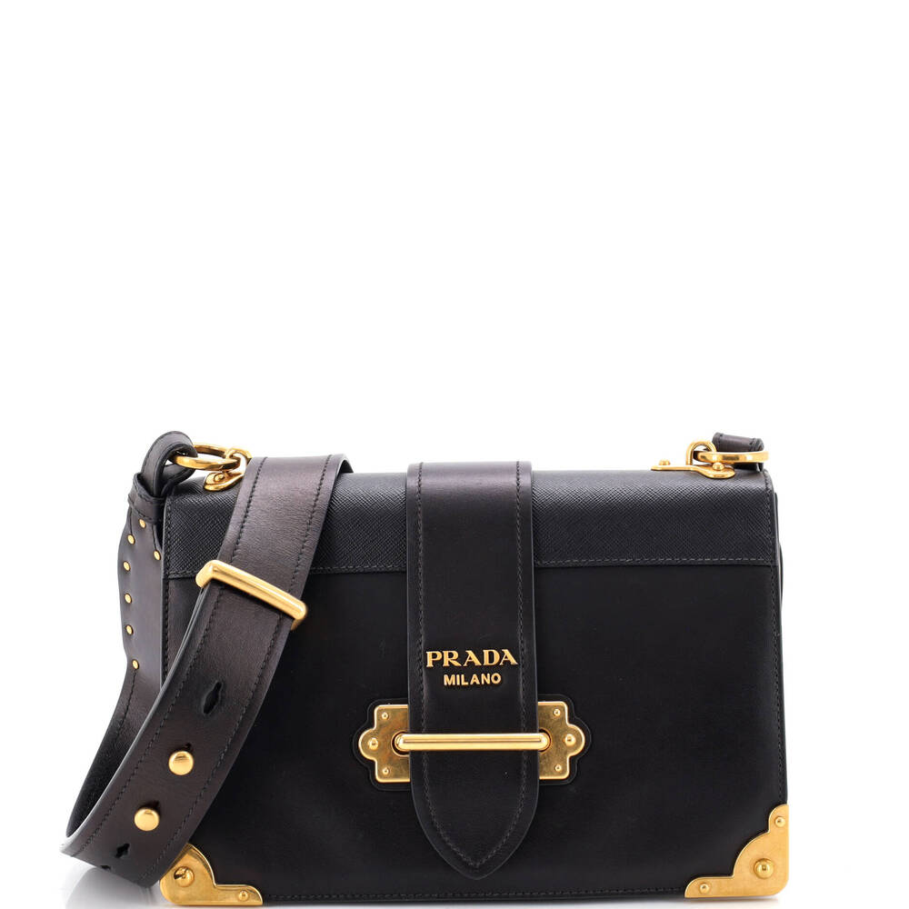Prada Cahier Crossbody Bag Leather And #267906P19B